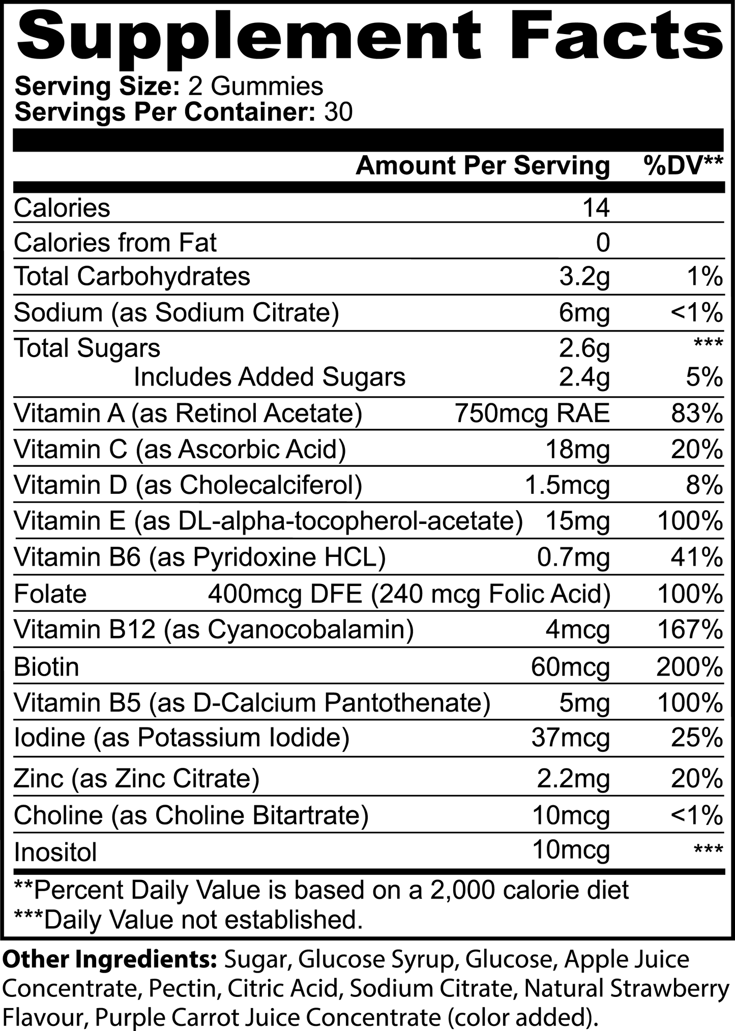 Adult Multivitamin: Gummies